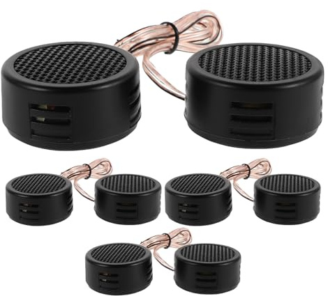 OATIPHO 4 Paires de Tweeters à Dôme pour Haut-Parleur de Voiture Haut-Parleur à Pavillon Compatible Accessoires Audio Automobiles Amélioration des Aigus Réparation Système Audio