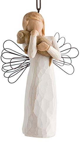 Albero di salice Angelo dell'Amicizia, scultura dipinta a mano figura