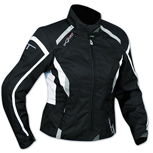 A-Pro Giacca Moto Donna Impermeabile 4 Stagioni Scooter Sport Custom Lady Bianco S