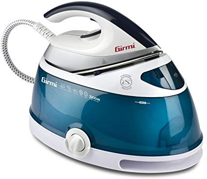 Girmi SS80 Sistema Stirante, Ferro con piastra Inox, 2400 W, 4,5 Bar, Capacità serbatoio 2 L, 90g/min, Blu