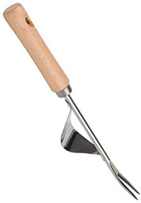 Garden Weeder Hand Weeder Puller Tool Weed Puller Removal Stainless Steel Manual Digging Dandelion Remover Tool Lawn Farmland Transplant Tool with Smooth Wood Handle