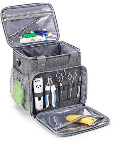 BABEYER Haustierpflegetasche, Hundepflegezubehör Organizer-Tragetasche, perfekt für Haustierpflege-Werkzeugset Zubehör