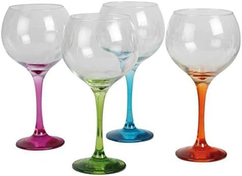 Genérico 4 Copas de Balón 79 cl - Envio 24h - Copas para combinados, Ligeros y Resistentes (Colores, 79 cl)