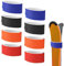 lasuroa 8stk Ski Befestigungsband, Verstellbare Skigurte Skibefestigung Skibänder mit Schutzpolster für Wintersportzubehör(Rot, Orange, Blau, Schwarz)