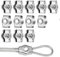 M4, morsetto per fune metallica M4, 12 pezzi, M4, morsetto da 4 mm, morsetto per corda in acciaio inox 304, morsetto per cavo in acciaio inox 304, morsetto per cavo in acciaio inox 304, morsetto per