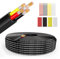 Wirelume 16AWG 4x1,5 mm² Fil électrique 4 conducteurs 5V/12V/24V Câble d'alimentation toronné PVC 10FT/3M Câble en cuivre étamé basse tension Gaine ronde Câble pour pièce humide à paroi mince