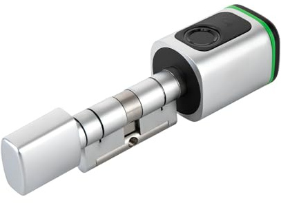 Intelligenter Schließzylinder, Fingerabdruck-Schließzylinder, elektronisches Türschloss mit Fingerabdruck,Vier Arten der Öffnung,Smart APP-Steuerung,Zwei Schlüssel,Für in Wohnungen, Hotels, Unternehme