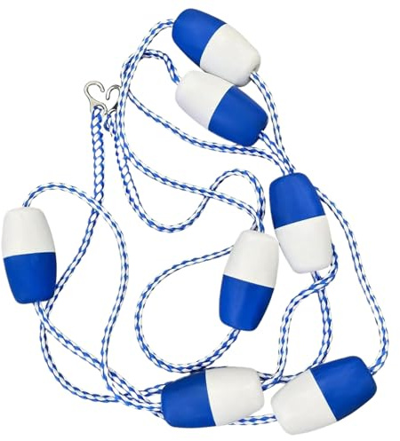 Cuerda de seguridad para piscina, seguridad multiusos, kit de cuerda de piscina y flotador, para el hogar, entrenamiento en interiores, competiciones, competiciones de carreras