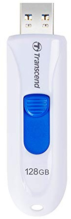 Transcend JetFlash 790 128GB USB 3.0 Flash Drive (USB 3.1 Gen 1 / USB 3.2 Gen 1)-White TS128GJF790W