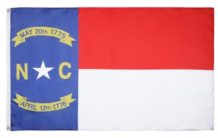 BANDIERA CAROLINA DEL NORD 90x60cm - BANDIERA STATO AMERICANO – USA - STATI UNITI 60 x 90 cm - AZ FLAG