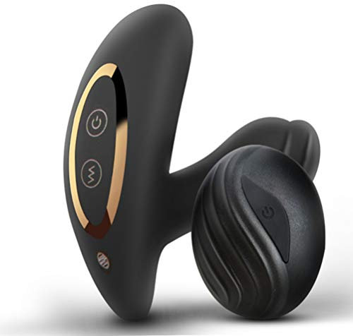 Vibrazione massaggiatore in silicone doppia testa uovo vibrante femminile G Point ricarica modalità vibrazione stimolazione vaginale clitoride coppia prodotti del sesso (nero)