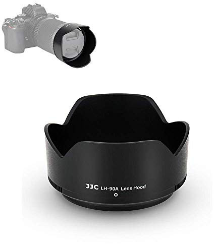 JJC Gegenlichtblende für Nikon NIKKOR Z DX 50-250mm F/4.5-6.3 VR Kamera-Objektive on Nikon Z50 - Ersetzt Nikon HB-90A Lens Hood Sonnenblende