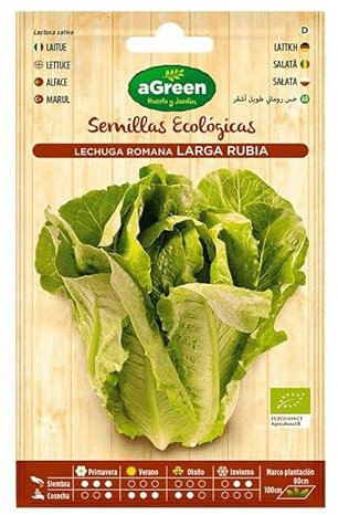 sobre Semillas Eco Lechuga Romana Larga AGREEN