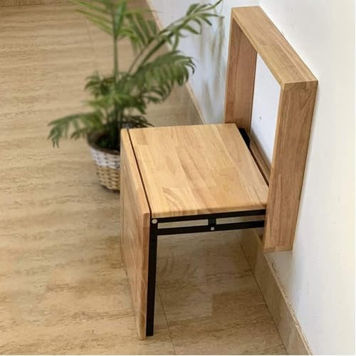 Sillas Plegables para Montaje en Pared, para salón, Dormitorio, Pasillo y baño, Almacenamiento sin ocupar Espacio