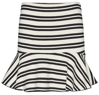 VERO MODA Vmgold Nw Skater - Gonna da Skater da Donna, Nero/Dettaglio: Betulla, S