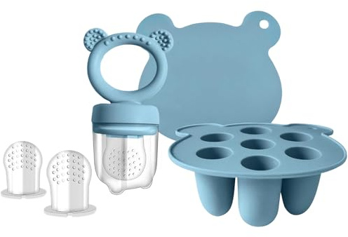 Dispensador de alimentos para bebés de silicona y helado de leche materna, congeladores para bebés durante la dentición y autoalimentación