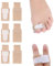 WUSJCOF Pack de 6 piezas, Cintas envolventes para dedos, Vendajes acolchados, Vendaje de tela, Corrector y protector para hinchados, en martillo y en garra, Férula y enderezador para dedos del pie