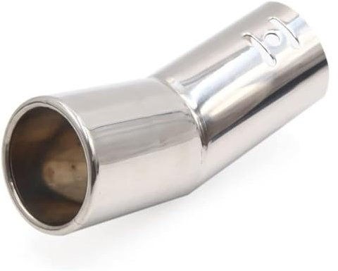 Terminale Scarico Tubo Per Mazad 51mm Universale Sistema Di Scarico Tubo Finale Terminale Di Scarico Auto Fischio Singolo Rotondo Pieghevole Punta Del Silenziatore