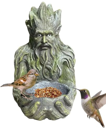 Mangiatoia Per Uccelli | Alimentazione Di Cibo Divertente Resistente Alle Intemperie | Mangiatoie In Resina Per Colibrì Da Esterno | Per Colibrì Passeri Cinciallegre in Giardino Cortile Patio