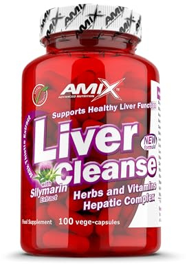 AMIX Liver Cleanse 100 Caps es un complemento alimenticio a base una mezcla de extractos de plantas y vitaminas.