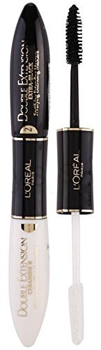 2 x L'Oreal Paris Double Extension Ceramide R Extra Black Mascara 2x6ml New