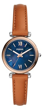 Fossil Women's Watch, Carlie Quartz Stainless Steel Three-Hand Watch for Women