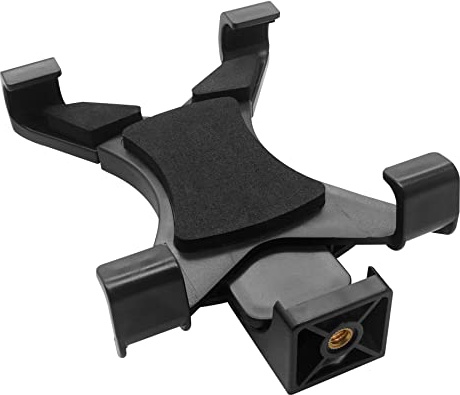 LINKCOOL Universal stativ monteringsadapter för surfplatta för iPad/Air/Mini fäste, Samsung Galaxy Tab, Nexus och de flesta surfplattor, kompatibilitet med stativ/monopod/selfiepinne