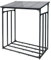 Toboli Range-Bûches Extérieur 185 x 83 x 185 cm Métal Revêtement Poudre Charge2000 kg Etagère pour Bois de Cheminée Résistance aux intempéries Meuble Sockage