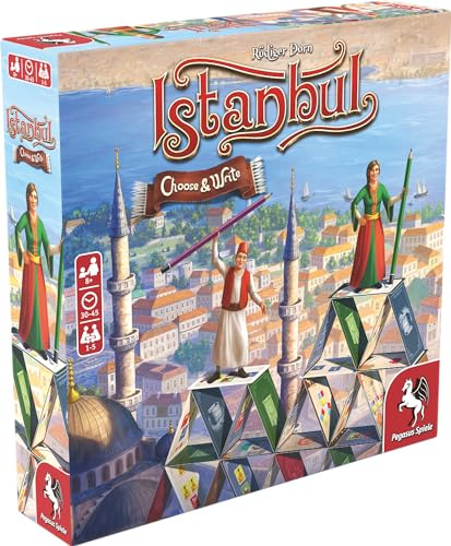 Pegasus Spiele 55114G - Istanbul: Choose & Write - Spiel für Familienspielabend für 1 bis 5 Spieler - 30 bis 45 Spieldauer