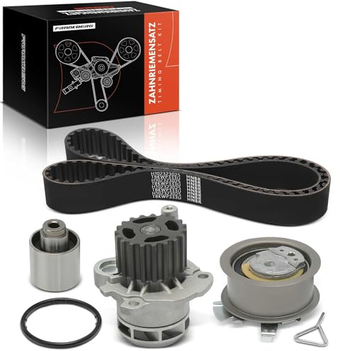 Frankberg Kit cinghia dentata Set cinghia dentata Diesel Compatibile con Golf V Variante 1K5 1.9L Transporter V Bus 7EB 7EJ 7HB 7HJ 1.9L Golf V 1K1 1.9L T.o.u.r.a.n 1T1 1T2 1.9L A2 8Z0 1.4L 045109243F
