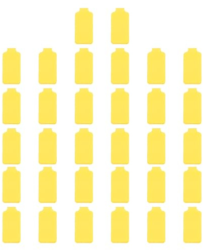 PATIKIL 3.5 x 0.8 Inch Cable Labels, 32 Pcs Electronic Cable Identification Tags Nylon Write on Wire Labels Rectangle Cord Tags Labeling for Electronics Management Organization, Yellow