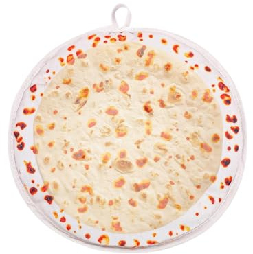 Tortillavärmare | 30 cm termisk mikrovågsugn tortillahållare i tyg – taco matvärmare påse – för majsmjöl pizzarulle hem fest familj fester