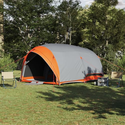 Tenda a tunnel pieghevole 410 x 285 x 198 cm, robusta tenda per esterni in poliestere resistente con rete in poliestere per campeggio e festival, con pratico spazio di archiviazione, semplice