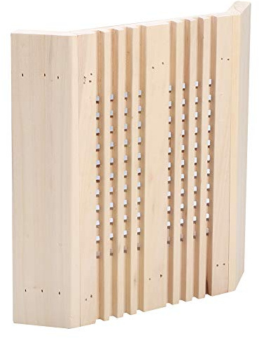 Haofy Pantalla de Lámpara de Sauna de Madera Natural, Cubierta de Luz de Madera Térmica para Lámpara de Pared de Sala de Sauna con Bordes Pulidos Lisos 10,6 X 11 Pulgadas Aplicación de Spa en el Hogar