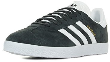 adidas Men's Gazelle Sneaker, Grey Solid Grey White Gold Metallic, 7.5 UK