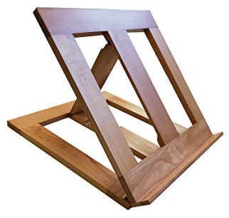 Adjustable Arian Table Lectern White Black Silver Wooden Holder Easel Notebook church Bible book & missal Display Stand (Beech Wood)