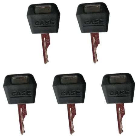 Generic 5 Stück Ersatz-Zündschlüssel D250 Starterschlüssel für Case IH Loader Tractor 1964831C2 D250 1964831C2 Für 2344, 2366, 2377, 2388, 2577, 2588