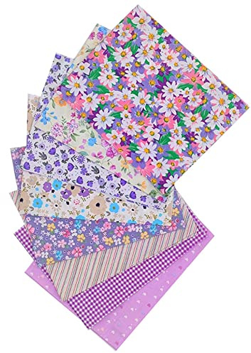 Tela de Fieltro y Algodón para Manualidades - 50 * 50cm Estampada DIY Acolchado a Mano - Para Posavasos, Costura, Patchwork