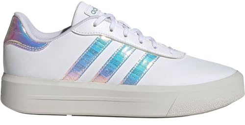 adidas Damen Court Platform Shoes, Cloud white/almost pink/crystal white, 38 EU