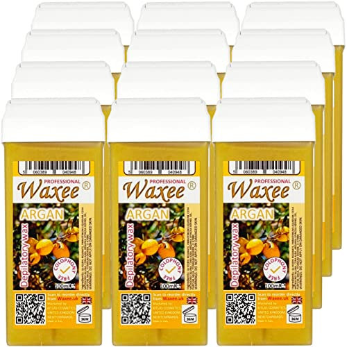 WAXEE - Cartuccia di cera roll-on da 100 ml Argan, marca britannica WAXEE (12)