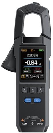 DEWIN Pinza Amperimetrica,10000 Cuentas Pinza Amperimetrica Profesional Tester Electricista per Corrente CA, Tensione CA/CC, Resistenza, Frequenza, Capacità