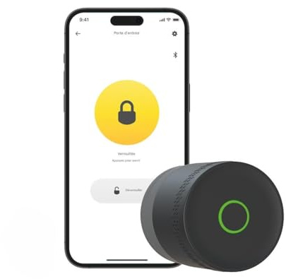 Yale - Linus Smart Lock L2 Lite - Negro - 05/109100/MB - Acceso sin llave - Instalación fácil - Compatible con Matter | Llaves digitales - Actividad en tiempo real - App Yale Home