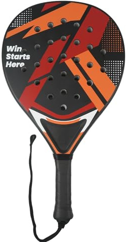 Raquette de Padel para Principiantes y Jóvenes Superficie ABS | Raqueta de Padel Ligera 330 g Empuñadura Antideslizante Cordón de Seguridad Ajustable Ideal para Entrenamiento y Partidos