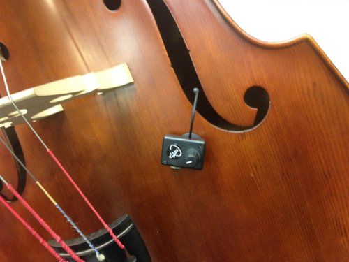 Myers Pickups Kontrabass-Tonabnehmer, mit flexiblem Schwanenhalsmikrofon, Alle Kontrabass-Tonabnehmer mit einstellbarem Sperr-Clip mit Gummipads