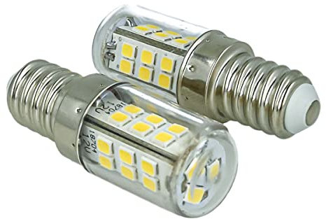 Lote de 2 lámparas LED E14 12 - 24 V CC, 4 W, color blanco neutro, 4500 K, para iluminación en cementerio, señalización fotovoltaica, barcos, camiones