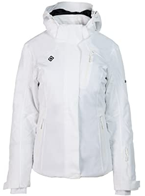 Izas - Chaqueta de Esquí para Mujer - Chaqueta Ultraligera con Filamentos Huecos - Prenda de Esquí Impermeable, Transpirable y Térmica - Con Tejido Mount-Tex - Lake Blanco - XS