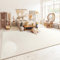 Paco Home Teppich Wohnzimmer Schlafzimmer Kurzflor Skandinavisches Boho Muster Melierte Optik Moderne Einfarbige Deko, Grösse:80x150 cm, Farbe:Creme