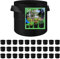 30 Pack Vegetable Grow Bags, Gardening Plant Growing Bags Breathable Non-woven Fabric Plant Pots with Handles Indoor & Outdoor Grow Containers for Vegetable/Flower/Plant/Fruits, 10 Gallon(Black)