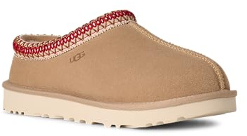 UGG Women's Tasman Ii Slipper, Sand/Dark Cherry, 7