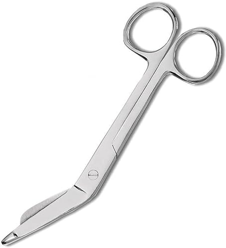 Lister Bandage Scissors, 5.5 Inch, Stainless Steel, First Aid, Tensionrite Clip
